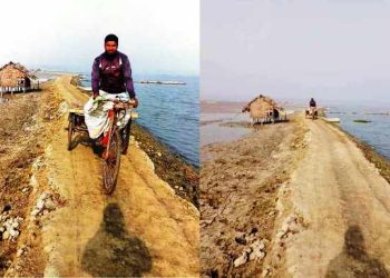 পাইকগাছায় অপরিকল্পিত মৎস্য ঘের গিলছে সরকারি রাস্তা