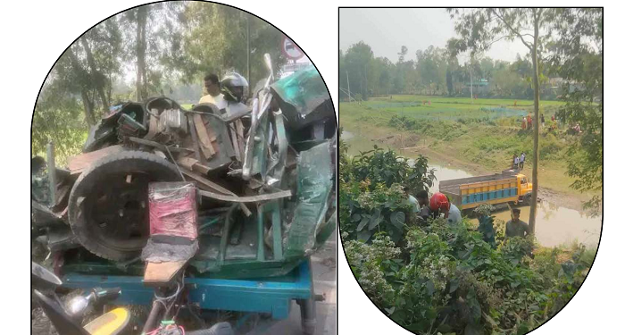মধুপুরে ট্রাক ও ব্যাটারিচালিত অটোর সংঘর্ষে নিহত ২, আহত ২