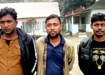 গাংনীতে অস্ত্রসহ আটক ৩
