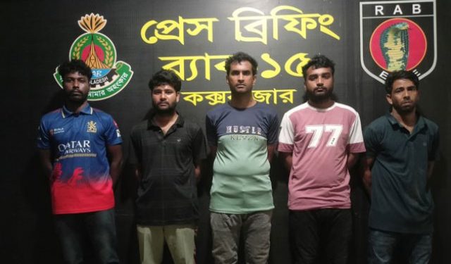 রাজশাহীতে হত্যা মামলার ৫ আসামি কক্সবাজার থেকে গ্রেপ্তার